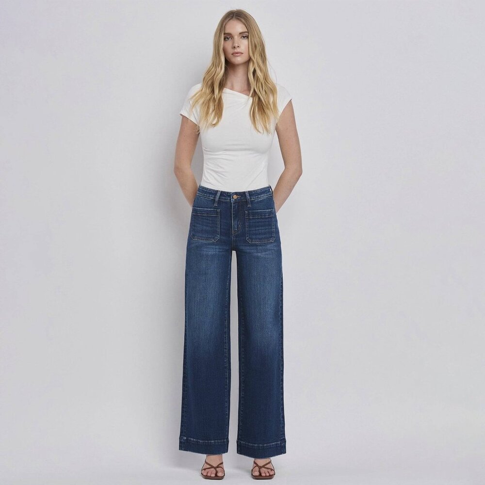 High Rise Wide Leg Trouser Jeans